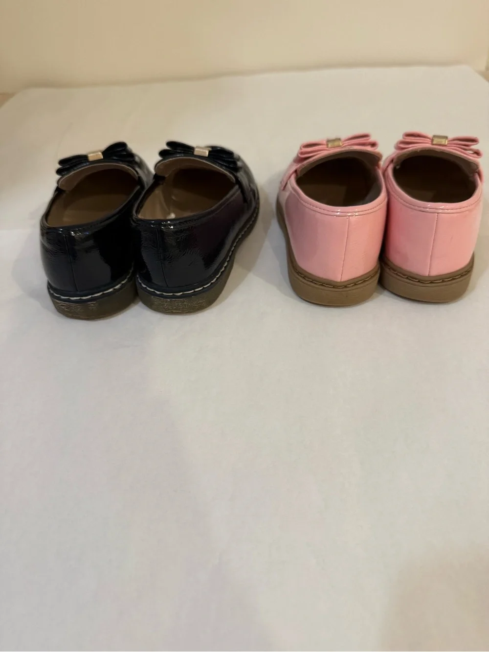 Gymboree Pink & Navy Bow Loafers